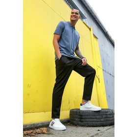 Tommy Life 87748 Basic Göğüs Logolu Standart Kalıp Triko Polo Yaka Petrol Erkek T-shirt
