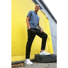 Tommy Life 87748 Basic Göğüs Logolu Standart Kalıp Triko Polo Yaka Petrol Erkek T-shirt