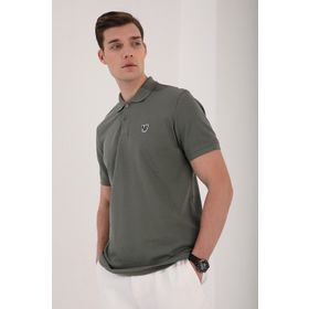 Tommy Life 87768 Basic Gögüs Logolu Standart Kalıp Triko Polo Yaka Çağla Yeşili Erkek T-Shirt