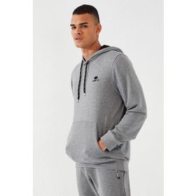 Tommy Life 87872 Klasik Gri Melanj Erkek Sweatshirt