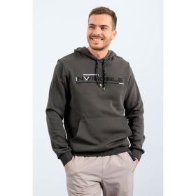 Tommy Life 87883 Haki Kanguru Cep Standart Kalıp Kapüşonlu Erkek Sweatshirt