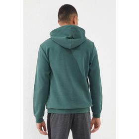 Tommy Life 87883 Yeşil Kanguru Cep Standart Kalıp Kapüşonlu Erkek Sweatshirt