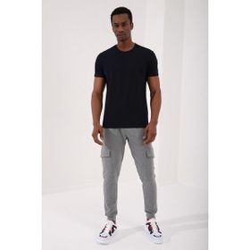Tommy Life 87911 Basic Kısa Kol Standart Kalıp O Yaka Lacivert Erkek T-shirt
