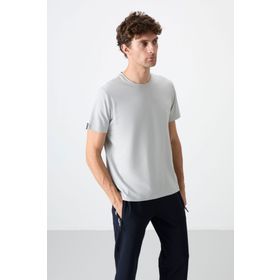 Tommy Life 87911 Basic Kısa Kol Standart Kalıp O Yaka Taş Erkek T-Shirt