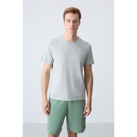 Tommy Life 87911 Basic Kısa Kol Standart Kalıp O Yaka Taş Erkek T-Shirt