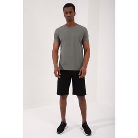 Tommy Life 87911 Basic Kısa Kol Standart Kalıp O Yaka Yeşil Erkek T-shirt
