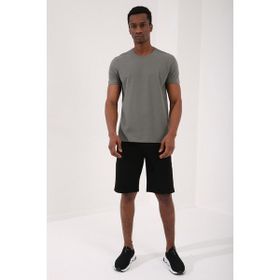 Tommy Life 87911 Basic Kısa Kol Standart Kalıp O Yaka Yeşil Erkek T-shirt