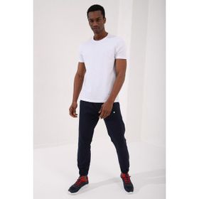Tommy Life 87911 Beyaz Erkek Basic Kısa Kol Standart Kalıp O Yaka T-Shirt