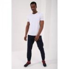 Tommy Life 87911 Beyaz Erkek Basic Kısa Kol Standart Kalıp O Yaka T-Shirt