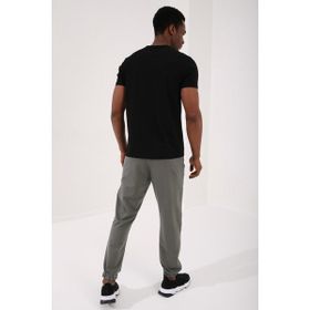 Tommy Life 87912 Basic Kısa Kol Standart Kalıp V Yaka Siyah Erkek T-shirt