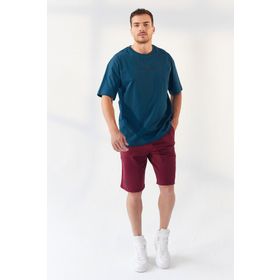 Tommy Life 87984 Zümrüt Erkek Yazı Baskılı Oversize O Yaka T-shirt