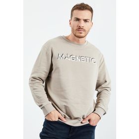 Tommy Life 88020 Koyu Bej Erkek Sweatshirt