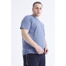 Tommy Life 88072 Basic Kısa Kol O Yaka Büyük Beden Petrol Erkek T-Shirt