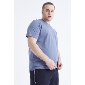 Tommy Life 88072 Basic Kısa Kol O Yaka Büyük Beden Petrol Erkek T-Shirt