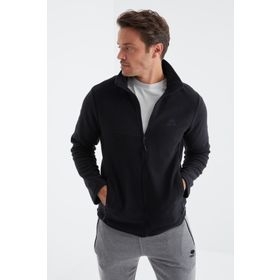 Tommy Life 88134 Lacivert Fermuarlı Dik Yaka Standart Kalıp Erkek Sweatshirt Polar