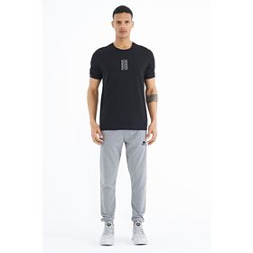 Tommy Life 88169 Siyah Yazı Baskılı O Yaka Standart Kalıp Erkek T-shirt