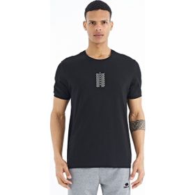 Tommy Life 88169 Siyah Yazı Baskılı O Yaka Standart Kalıp Erkek T-shirt