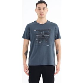 Tommy Life 88170 Beyaz Yazı Baskılı O Yaka Standart Kalıp Erkek T-Shirt