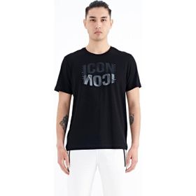 Tommy Life 88174 Siyah Yazı Baskılı O Yaka Standart Kalıp Erkek T-Shirt