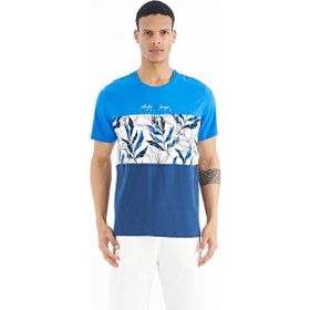 Tommy Life 88177 Beyaz Renk Geçişli Baskı Detaylı O Yaka Standart Kalıp Erkek T-shirt