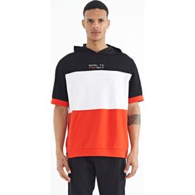 Tommy Life 88191 Fiesta Kapüşonlu Baskı Detaylı Oversize Erkek T-Shirt