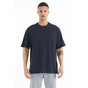 Tommy Life 88193 Lacivert Kol Arma Detaylı Basic Oversize Erkek T-shirt