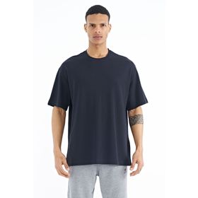 Tommy Life 88193 Lacivert Kol Arma Detaylı Basic Oversize Erkek T-shirt