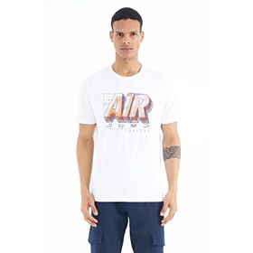 Tommy Life 88199 Beyaz Yazı Baskılı O Yaka Standart Kalıp Erkek T-shirt