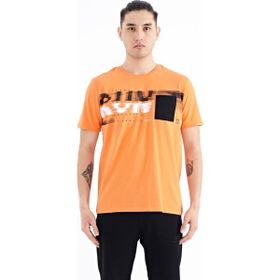 Tommy Life 88200 Kırmızı Ön Cep Detaylı Baskılı Standart Kalıp Erkek T-shirt