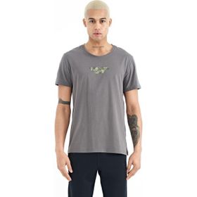 Tommy Life 88203 Koyu Gri Yazı Baskılı O Yaka Standart Kalıp Erkek T-Shirt