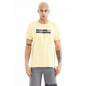 Tommy Life 88204 Sarı Baskılı Standart Kalıp O Yaka Erkek T-Shirt
