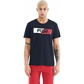 Tommy Life 88205 Kırmızı Baskı Detaylı O Yaka Standart Kalıp Erkek T-Shirt