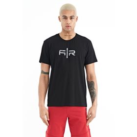 Tommy Life 88206 Siyah Yazı Baskılı O Yaka Standart Kalıp Erkek T-Shirt
