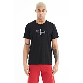 Tommy Life 88206 Siyah Yazı Baskılı O Yaka Standart Kalıp Erkek T-Shirt