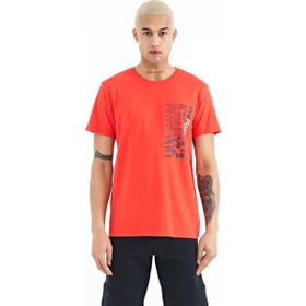 Tommy Life 88208 Fiesta Minimal Yazı Baskılı O Yaka Standart Kalıp Erkek T-Shirt