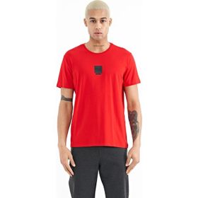 Tommy Life 88210 Kırmızı Minimal Baskılı O Yaka Standart Kalıp Erkek T-Shirt