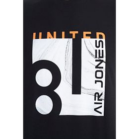 Tommy Life 88220 Siyah Ön Baskılı O Yaka Standart Kalıp Erkek T-Shirt