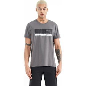 Tommy Life 88221 Koyu Gri Baskılı Standart Kalıp O Yaka Erkek T-Shirt