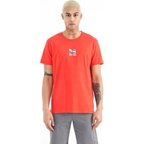 Tommy Life 88222 Açık Mavi Baskılı O Yaka Standart Kalıp Erkek T-shirt