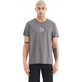Tommy Life 88222 Koyu Gri Baskılı O Yaka Standart Kalıp Erkek T-Shirt