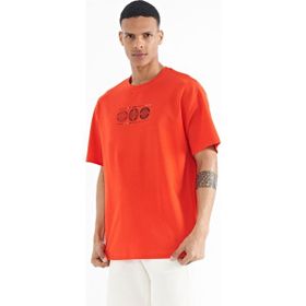 Tommy Life 88224 Fiesta Ön Arka Baskılı O Yaka Oversize Erkek T-Shirt