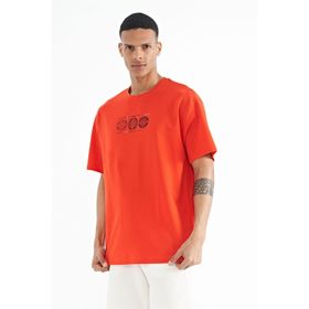 Tommy Life 88224 Fiesta Ön Arka Baskılı O Yaka Oversize Erkek T-Shirt