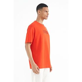 Tommy Life 88224 Fiesta Ön Arka Baskılı O Yaka Oversize Erkek T-Shirt