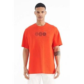 Tommy Life 88224 Fiesta Ön Arka Baskılı O Yaka Oversize Erkek T-Shirt