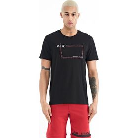 Tommy Life 88228 Siyah Yazı Baskılı Standart Kalıp O Yaka Erkek T-Shirt
