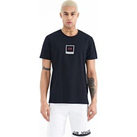 Tommy Life 88230 Lacivert Minimal Basklı Detaylı O Yaka Standart Kalıp Erkek T-Shirt