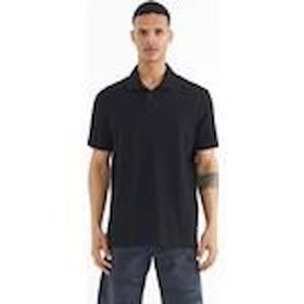Tommy Life 88237 Erkek Siyah Polo Yaka Logo Nakışlı Standart Form Erkek T-Shirt