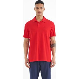 Tommy Life 88237 Kırmızı Polo Yaka Logo Nakışlı Standart Form Erkek T-shirt