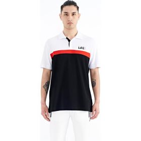 Tommy Life 88238 Siyah Renk Geçişli Polo Yaka Standart Kalıp Erkek T-shirt