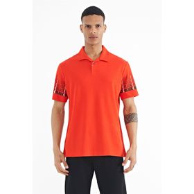 Tommy Life 88240 Fiesta Kol Baskı Detaylı Polo Yaka Standart Form Erkek T-Shirt
